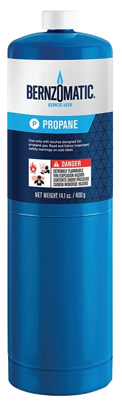 BernzOmatic Series Hand Torch Cylinder, Propane, 14.1 oz, Liquid Form