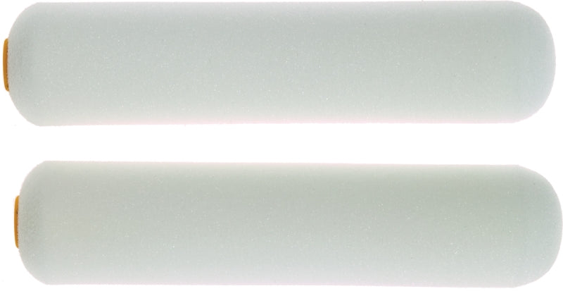 Linzer Roller Cover, White, 1/4 in Thick Nap, 6 in L, Foam Cover, 6/PK