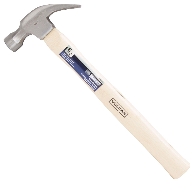 Vulcan Hammer, 8 oz Head, Curved Claw Head, Carbon Steel Head, 11-7/8 in OAL