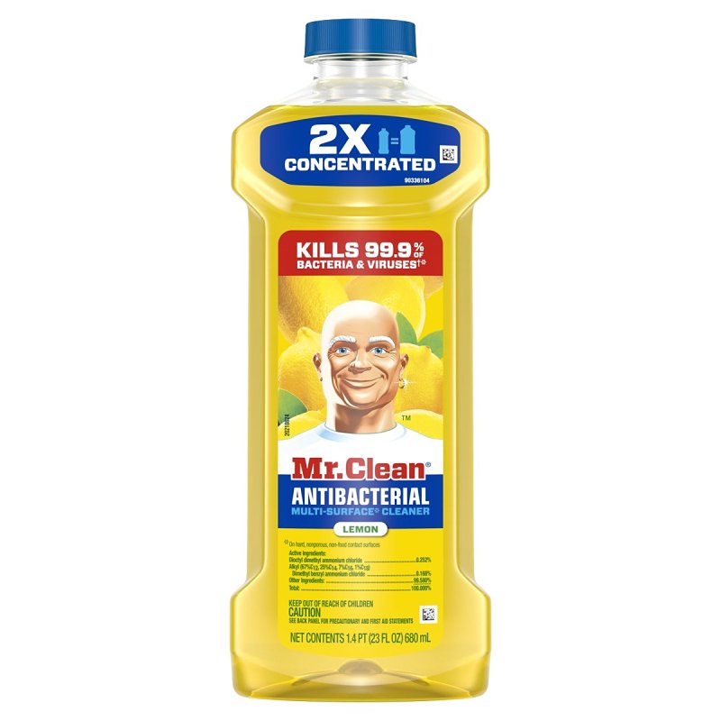 Mr Clean 80375756 All-Purpose Cleaner, 23 oz Bottle, Liquid, Lemon