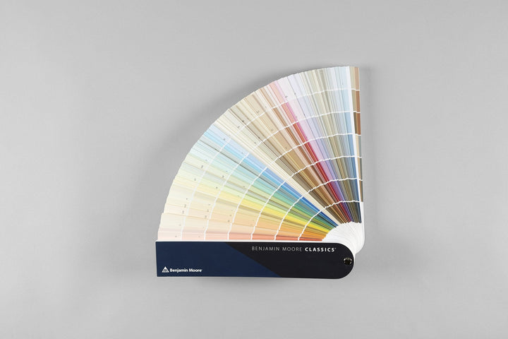 Benjamin Moore Classics fan deck fanned out