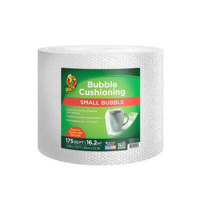 Duck Brand Small Bubble Cushioning Wrap – Clear, 12 in. x 30 ft. (286681)