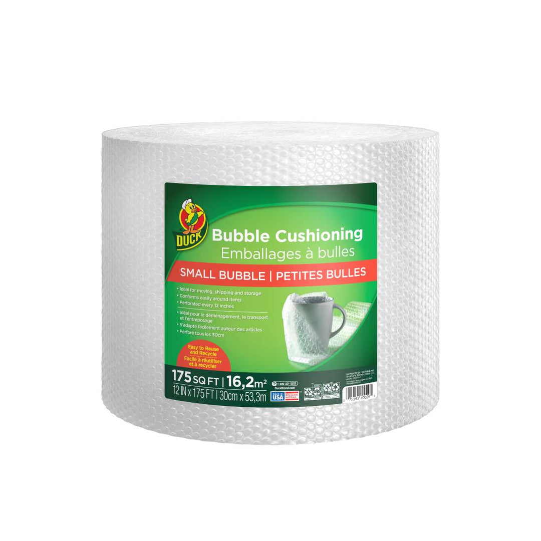 Duck Brand Small Bubble Cushioning Wrap packaging