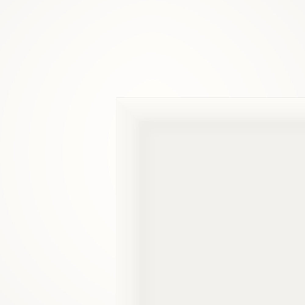 6-panel hollow-core door edge detail, white — 1-3/8 inch thick, factory primed