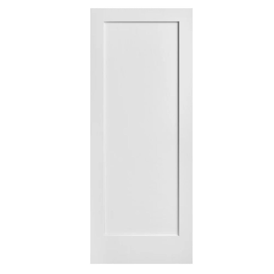Primed solid-core 1-panel Shaker interior door slab, white — same-day delivery NYC