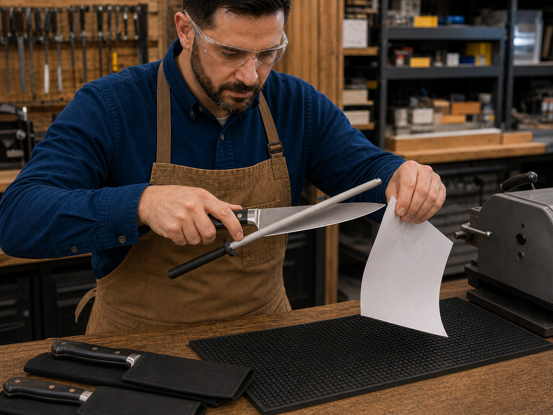 Freshly sharpened chef&